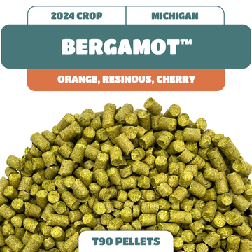 Bergamot™ Hop Pellets (2024) 25 crop coming soon.
